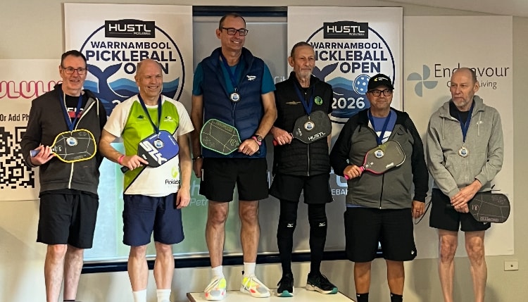 Goran Galic and Daniel on the podium at Warrnambool 2026